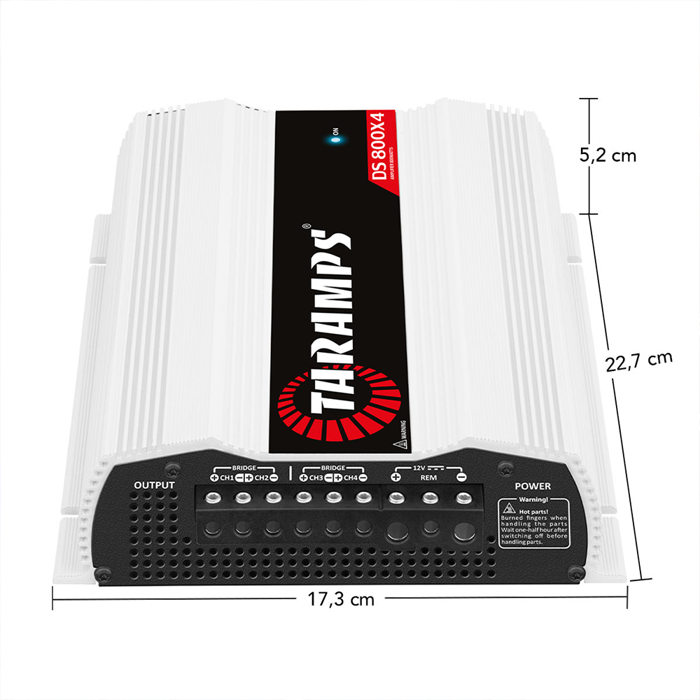 Módulo De Potência Taramps Ds-800x4 800rms 4 Canais Módulo De Potência Taramps Ds-800x4 800rms 4 Canais